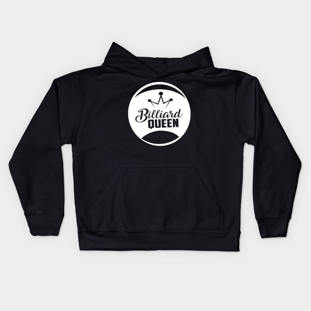 Billiard Queen Kids Hoodie by BB Funny Store